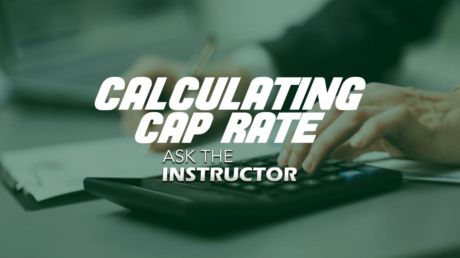Calculating Cap Rate