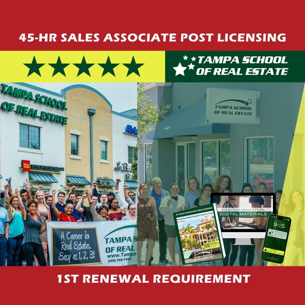 45-HR Sales Associate Post Licensing Course Schedule