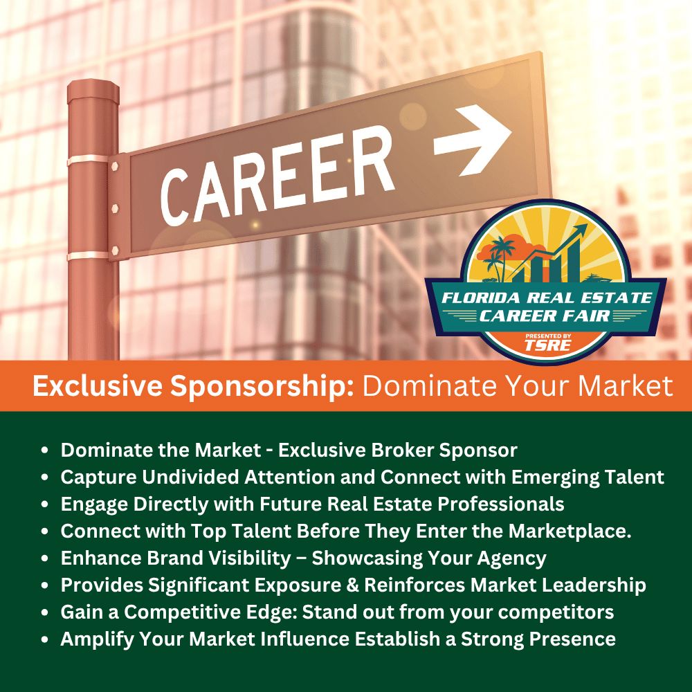 Career Fair Sponsorship TSRE | Tampa School of Real Estate Exclusive Sponsorship: Dominate Your Market