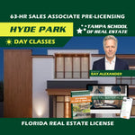 Hyde Park | Jun 15 9:00am | 63-HR FL Real Estate Classes SLPRE TSRE Hyde Park | Tampa School of Real Estate Full Tuition