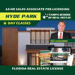 Hyde Park | Jun 15 9:00am | 63-HR FL Real Estate Classes SLPRE TSRE Hyde Park | Tampa School of Real Estate Full Tuition