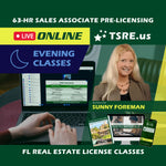 LIVE Online | Jul 22 6:30pm | 63-HR FL Real Estate Classes SLPRE TSRE LIVE Online | Tampa School of Real Estate