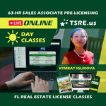 LIVE Online | Sep 22 8:30am | 63-HR FL Real Estate Classes SLPRE TSRE LIVE Online | Tampa School of Real Estate