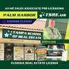 Palm Harbor | Jan 13 6:30pm | 63-HR FL Real Estate Classes SLPRE TSRE Palm Harbor | Tampa School of Real Estate Full Tuition