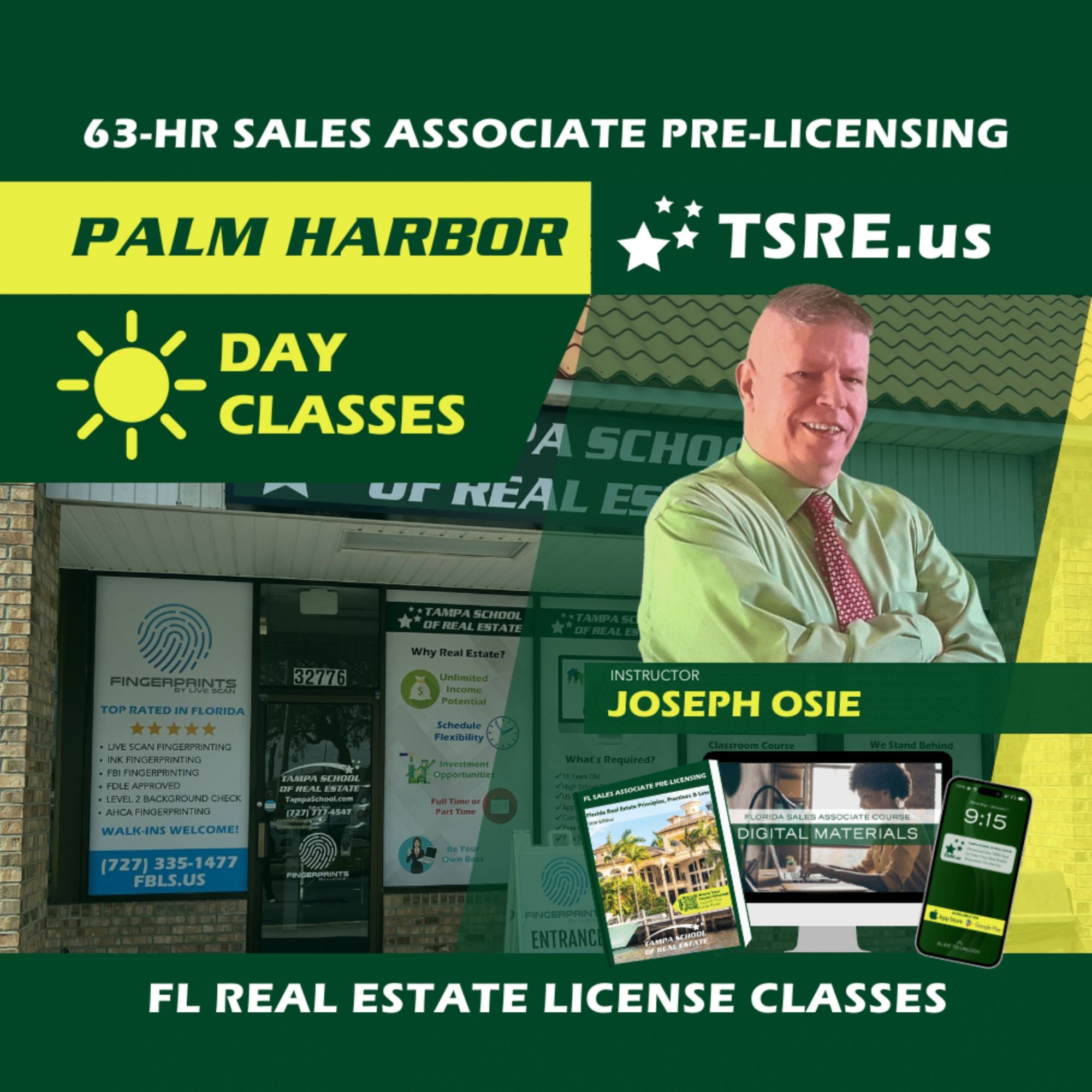 Palm Harbor | Jun 9 9:00am | 63-HR FL Real Estate Classes SLPRE TSRE Palm Harbor | Tampa School of Real Estate