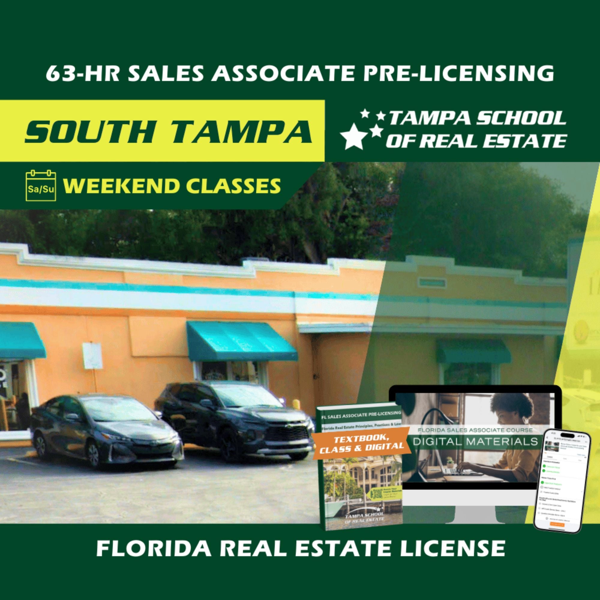 South Tampa | Mar 14 8:00am | 63-HR FL Real Estate Classes SLPRE TSRE South Tampa | Tampa School of Real Estate