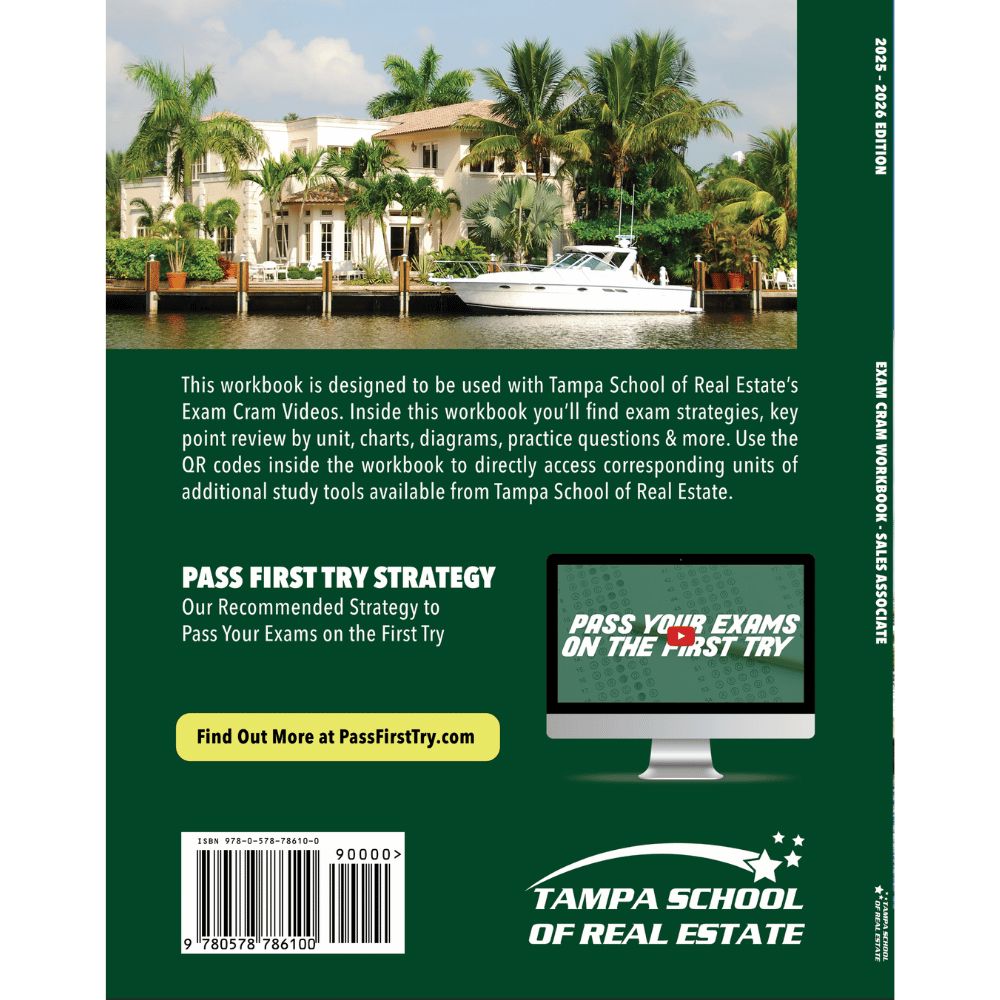 Workbook: Exam Cram Textbook TSRE | Tampa School of Real Estate