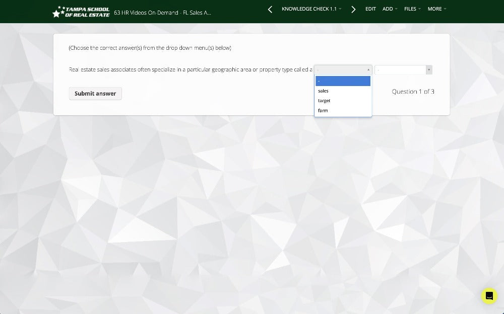 Instructor-Led 63 HR FL Real Estate License Class Online (Video Based) learn.at.tsre.us