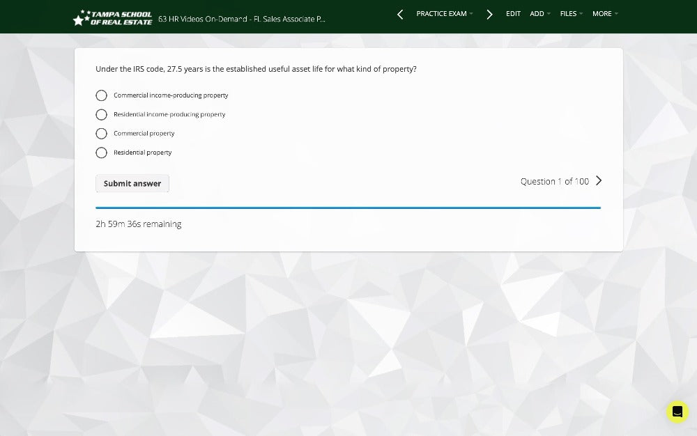 Instructor-Led 63 HR FL Real Estate License Class Online (Video Based) learn.at.tsre.us