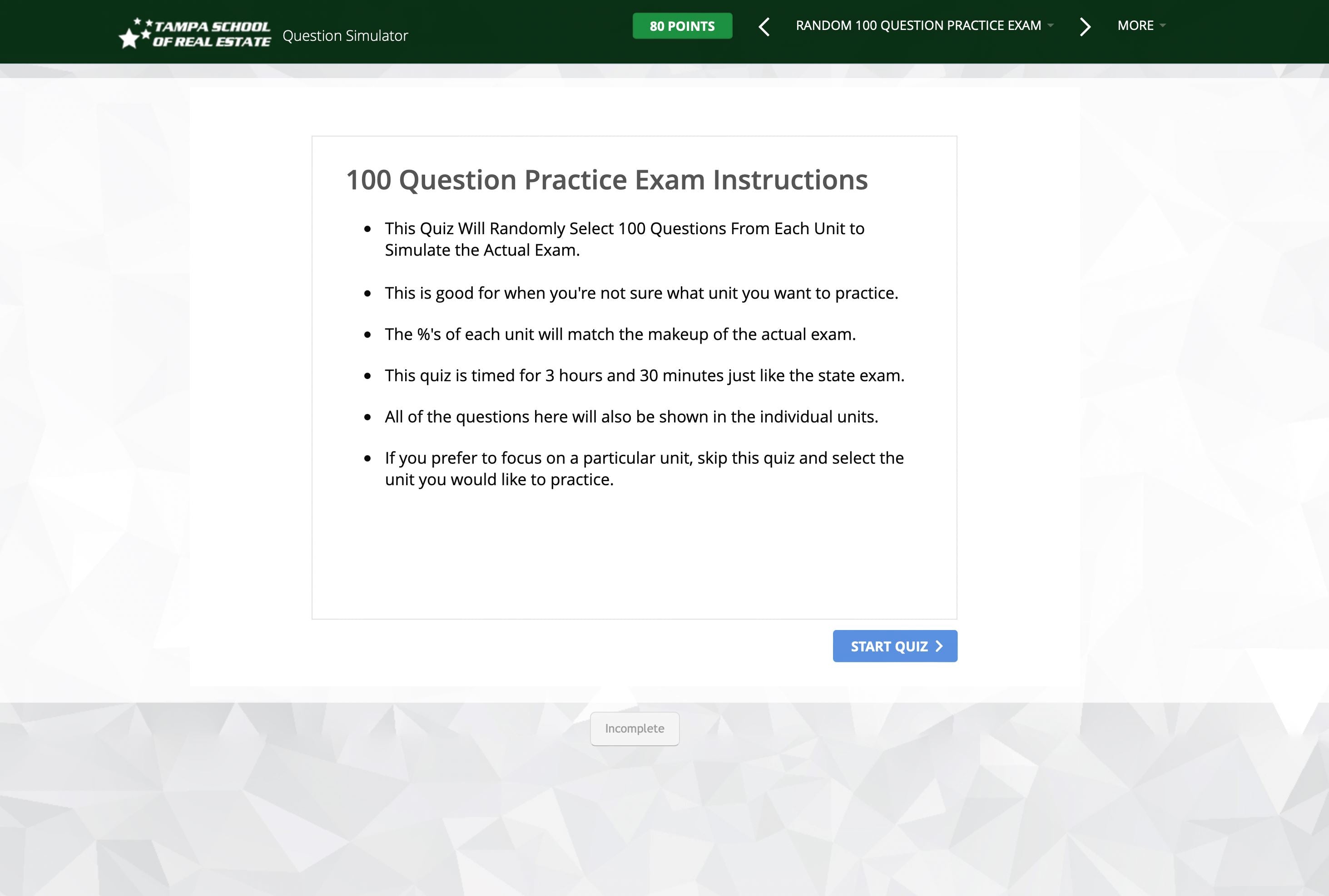 Question Simulator Exam Prep learn.at.tsre.us