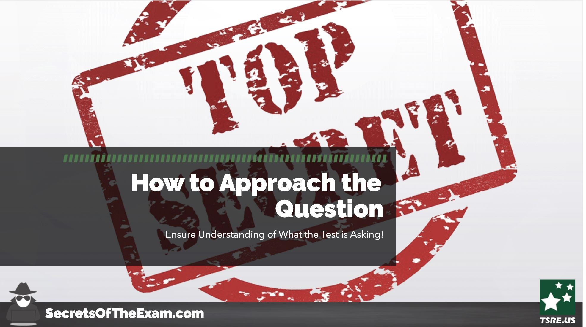 Secrets of the Exam Exam Prep learn.at.tsre.us
