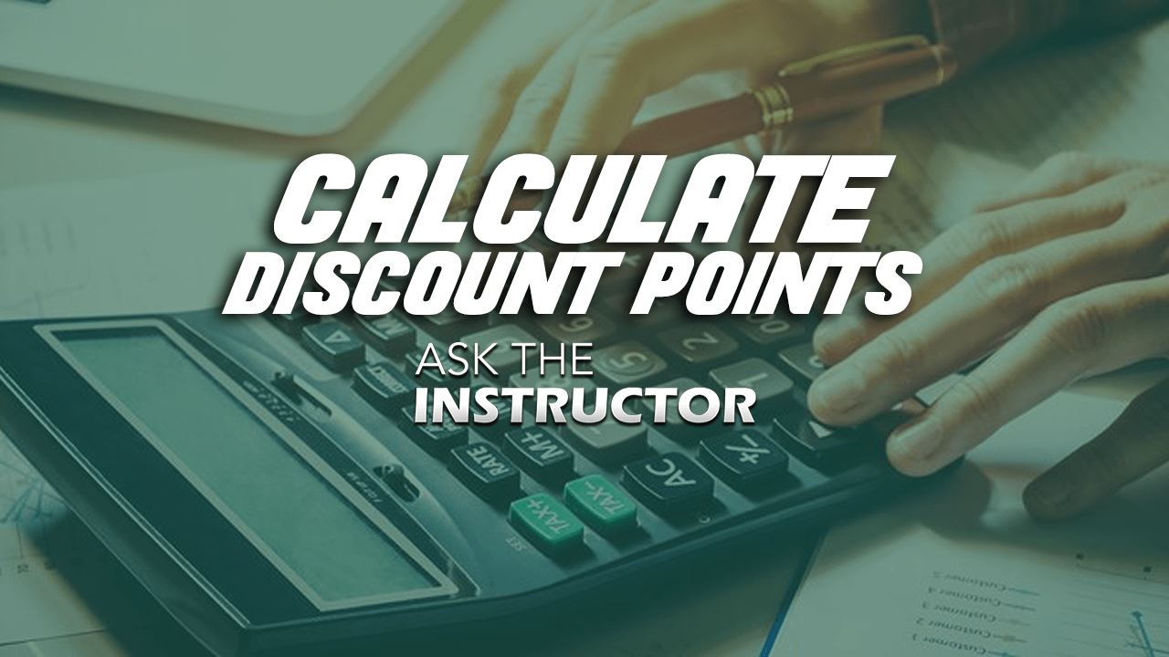 Discount Point Real Estate Math How to Calculate Discount Points