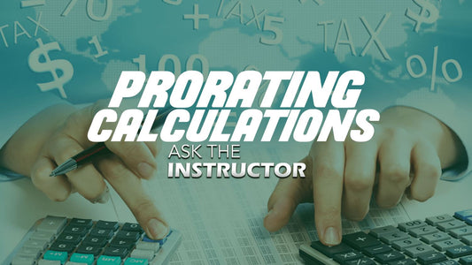 Prorating Calculations: Taxes, Rent
