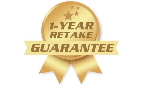 1-year retake guarantee