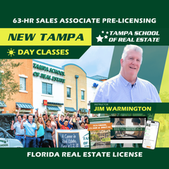 New Tampa thumbnail for New Tampa | Oct 6 8:30am | 63-HR FL Real Estate Classes