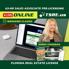 LIVE Online thumbnail for LIVE Online | Sep 20 9:15am | 63-HR FL Real Estate Classes