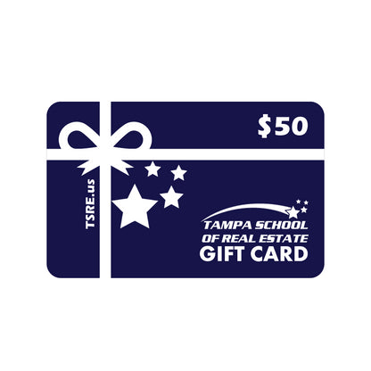 Giftcard Gift Cards TSRE | Tampa School of Real Estate $50 Blue 