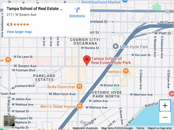 Hyde Park | Feb 20 9:00am | 63-HR FL Real Estate Classes SLPRE TSRE Hyde Park | Tampa School of Real Estate 
