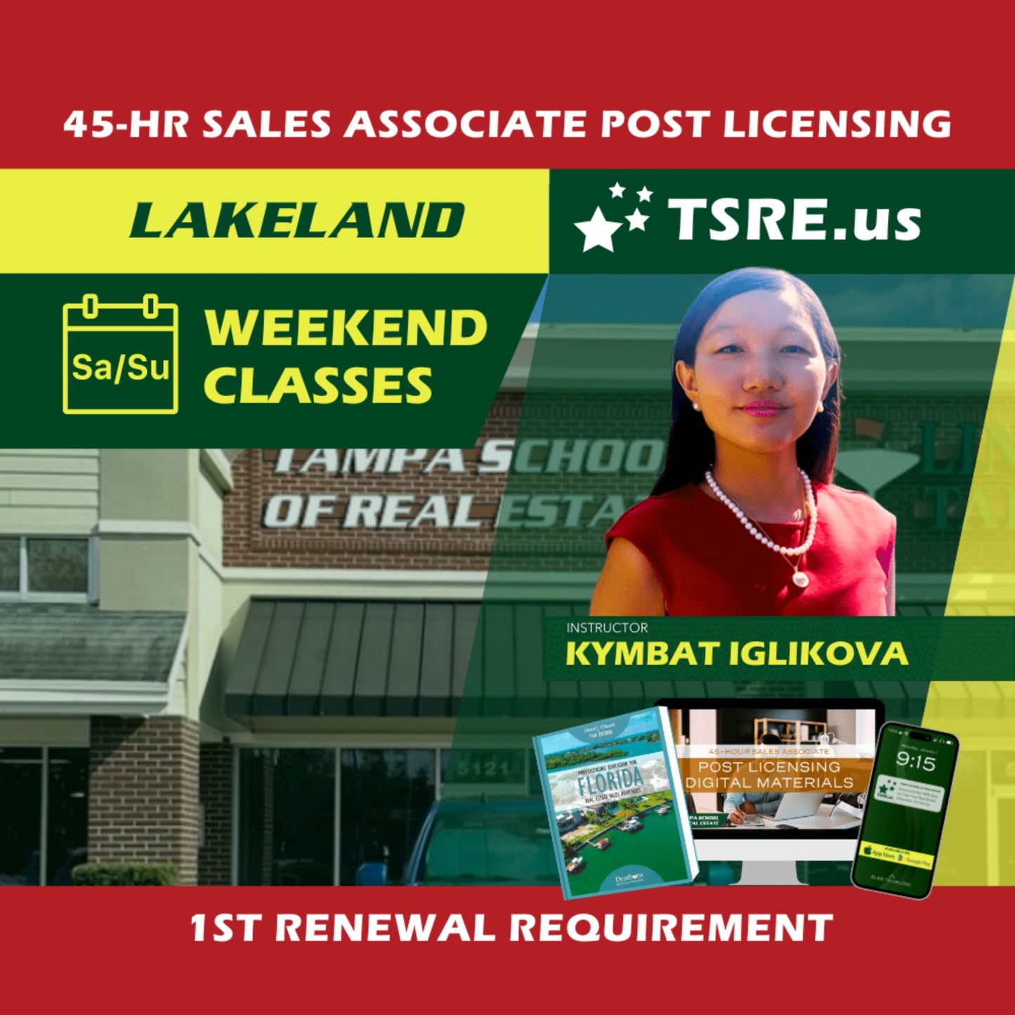 Lakeland | Mar 2 8:30am | 45-HR FL Post Licensing Course SLPOST TSRE Lakeland | Tampa School of Real Estate 