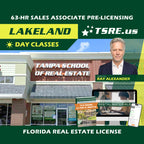 Lakeland | Oct 26 9:00am | 63-HR FL Real Estate Classes SLPRE TSRE Lakeland | Tampa School of Real Estate Full Tuition 