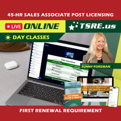 LIVE Online thumbnail for LIVE Online | Aug 31 9:00am | 45-HR FL Post Licensing Course
