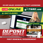 LIVE Online | Feb 22 9:00am | 45-HR FL Post Licensing Course SLPOST TSRE LIVE Online | Tampa School of Real Estate Deposit - Balance Due Prior to Class 