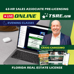 LIVE Online | Jan 26 6:30pm | 63-HR FL Real Estate Classes SLPRE TSRE LIVE Online | Tampa School of Real Estate Full Tuition 