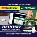 LIVE Online | Jan 4 6:00pm | 72-HR FL Broker Pre-Licensing Classes BKPRE TSRE LIVE Online | Tampa School of Real Estate Deposit - Balance Due Prior to Class 