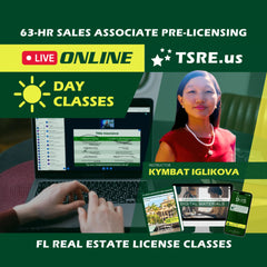 LIVE Online thumbnail for LIVE Online | Jul 7 8:30am | 63-HR FL Real Estate Classes