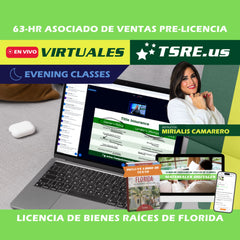 LIVE Online thumbnail for LIVE Online | Jun 14 6:30pm | 63-HR FL Clases de Bienes Raices