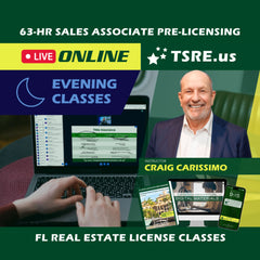  thumbnail for LIVE Online | Oct 19 6:30pm | 63-HR FL Real Estate Classes