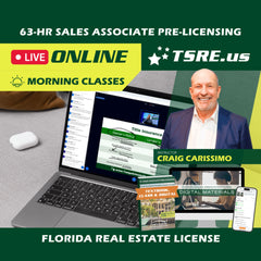LIVE Online thumbnail for LIVE Online | Oct 27 9:15am | 63-HR FL Real Estate Classes