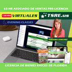 LIVE Online | Sep 21 2026 6:30pm | 63-HR FL Clases de Bienes Raices ESLPRE TSRE LIVE Online | Tampa School of Real Estate Full Tuition 