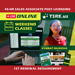 LIVE Online thumbnail for LIVE Online | Sep 6 8:30am | 45-HR FL Post Licensing Course