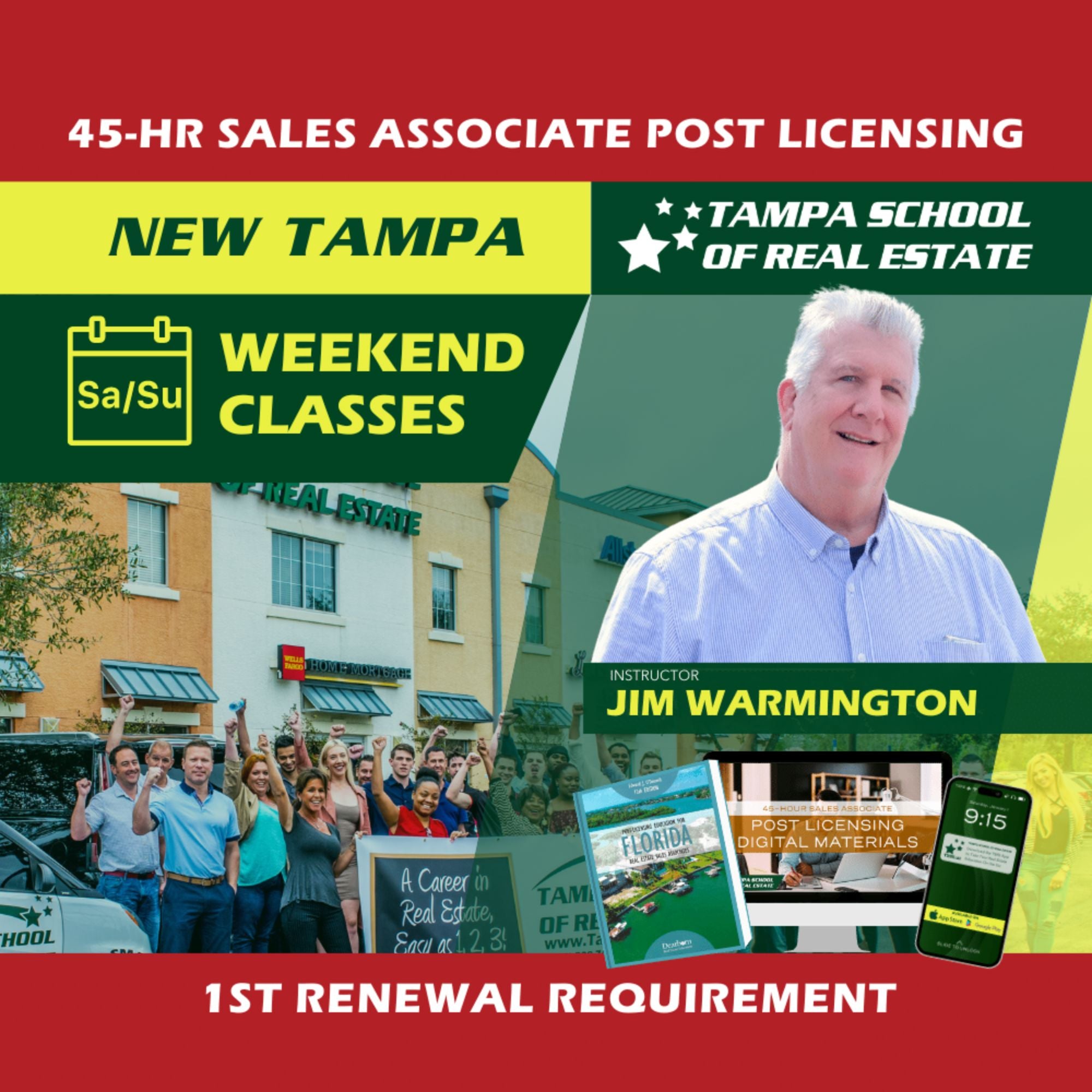 New Tampa | Jan 17 9:00am | 45-HR FL Post Licensing Course SLPOST TSRE New Tampa | Tampa School of Real Estate 