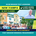 New Tampa | Mar 25 9:00am | 30-HR Broker Post: Management BKMGMT TSRE New Tampa | Tampa School of Real Estate 