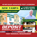 New Tampa | Mar 6 9:00am | 45-HR FL Post Licensing Course SLPOST TSRE New Tampa | Tampa School of Real Estate Deposit - Balance Due Prior to Class 