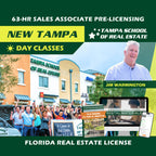 New Tampa | Oct 12 8:30am | 63-HR FL Real Estate Classes SLPRE TSRE New Tampa | Tampa School of Real Estate Full Tuition 