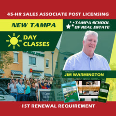New Tampa thumbnail for New Tampa | Sep 15 9:00am | 45-HR FL Post Licensing Course