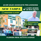 New Tampa | Sep 26 8:00am | 63-HR FL Real Estate Classes SLPRE TSRE New Tampa | Tampa School of Real Estate Full Tuition 