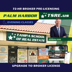 Palm Harbor | Feb 1 6:00pm | 72-HR FL Broker Pre-Licensing Classes BKPRE TSRE Palm Harbor | Tampa School of Real Estate 