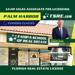 Palm Harbor | Jul 21 6:30pm | 63-HR FL Real Estate Classes SLPRE TSRE Palm Harbor | Tampa School of Real Estate Full Tuition 