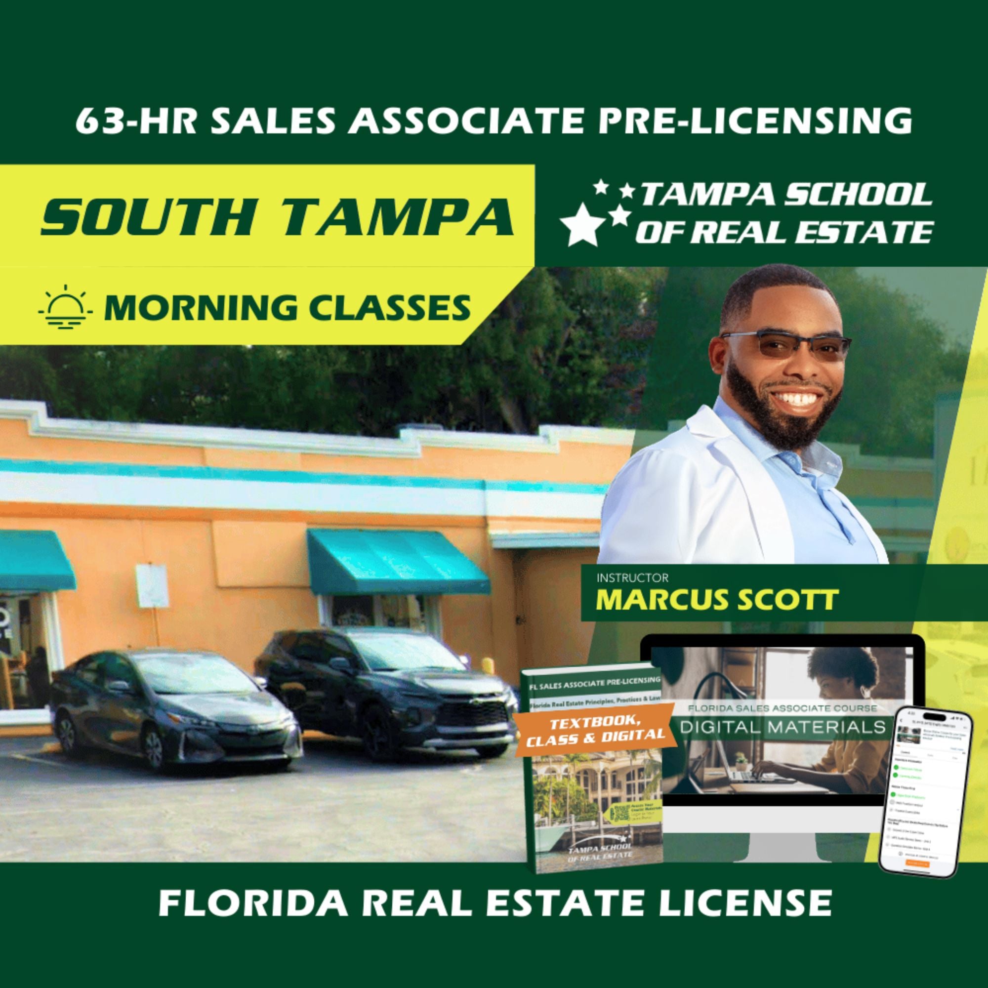 South Tampa | Dec 8 8:00am | 63-HR FL Real Estate Classes SLPRE TSRE South Tampa | Tampa School of Real Estate Full Tuition 