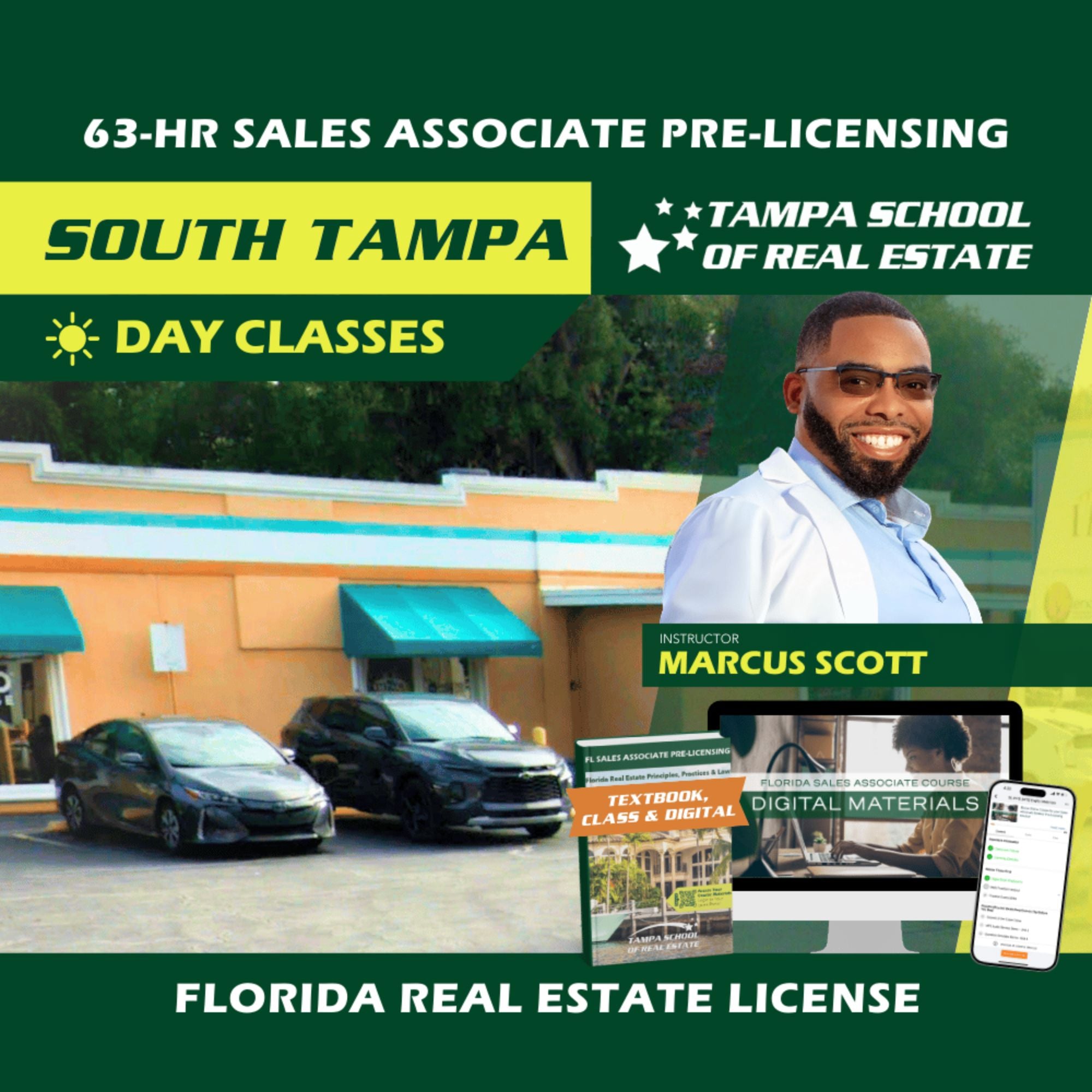 South Tampa | Dec 8 8:00am | 63-HR FL Real Estate Classes SLPRE TSRE South Tampa | Tampa School of Real Estate Full Tuition 