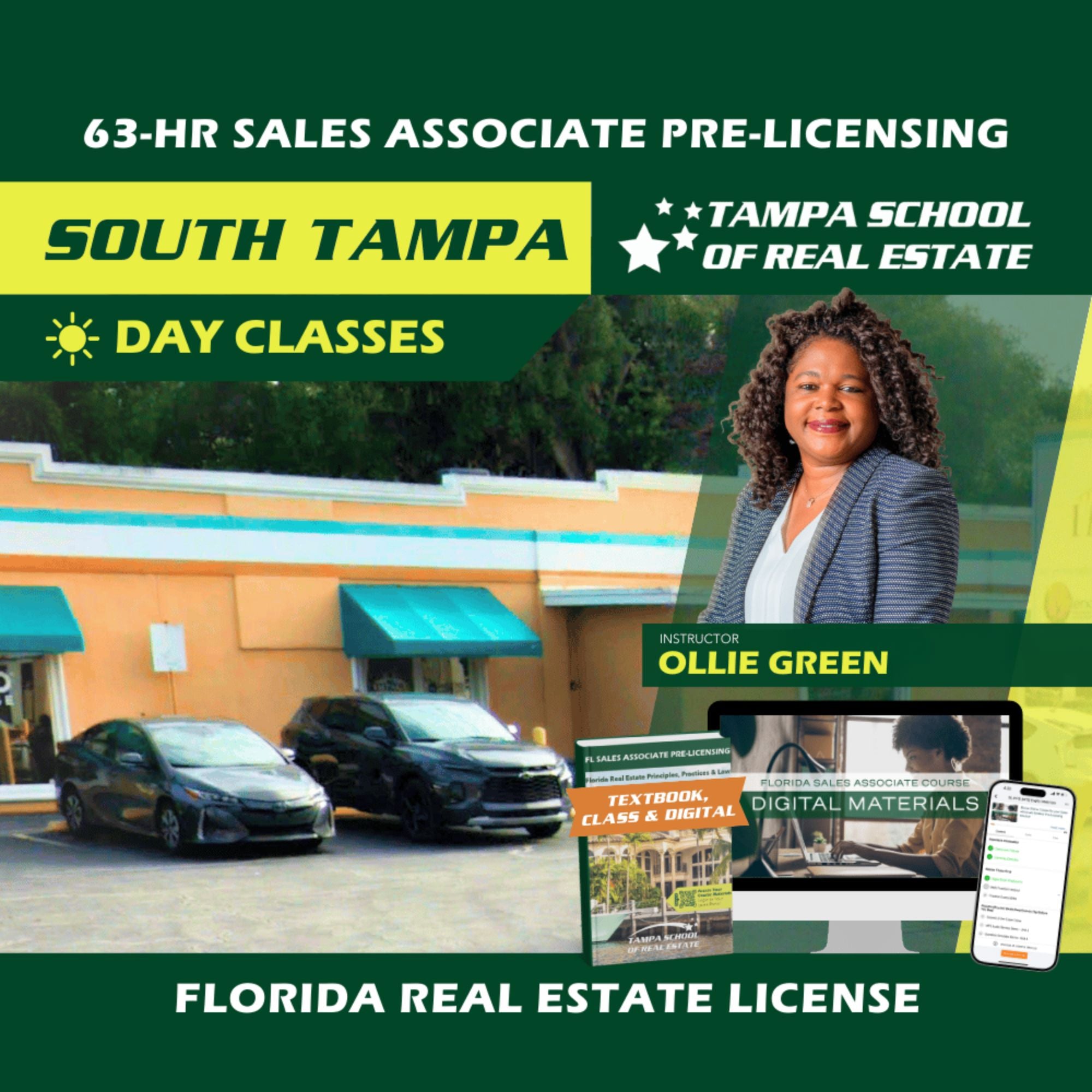 South Tampa | Oct 20 8:30am | 63-HR FL Real Estate Classes SLPRE TSRE South Tampa | Tampa School of Real Estate Full Tuition 