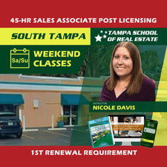 South Tampa thumbnail for South Tampa | Sep 13 9:00am | 45-HR FL Post Licensing Course
