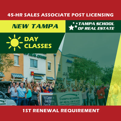 New Tampa | Dec 4 9:00am | 45-HR FL Post Licensing Course SLPOST TSRE New Tampa | Tampa School of Real Estate 