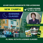 New Tampa | Oct 17 6:30pm | 63-HR FL Real Estate Classes SLPRE TSRE New Tampa | Tampa School of Real Estate 