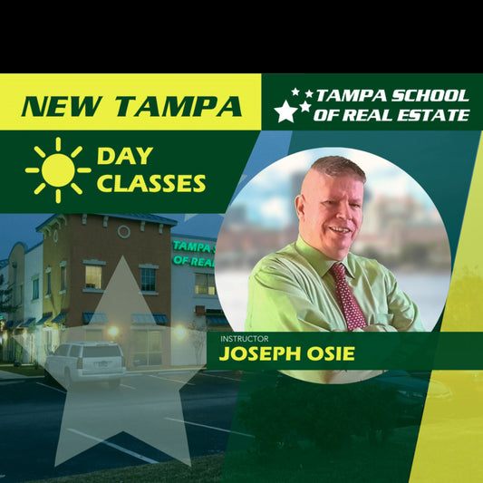New Tampa | Sep 24 9:00am | 30 HR FL Brokerage Finance Course BKFIN TSRE | Tampa School of Real Estate 