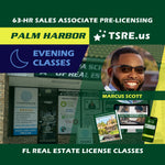 Palm Harbor | Oct 23 6:30pm | 63-HR FL Real Estate Classes SLPRE TSRE Palm Harbor | Tampa School of Real Estate 